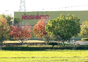 Exterior view, logo and signage of Nisshinbo Micro Devices Inc.(Yashiro Plant)